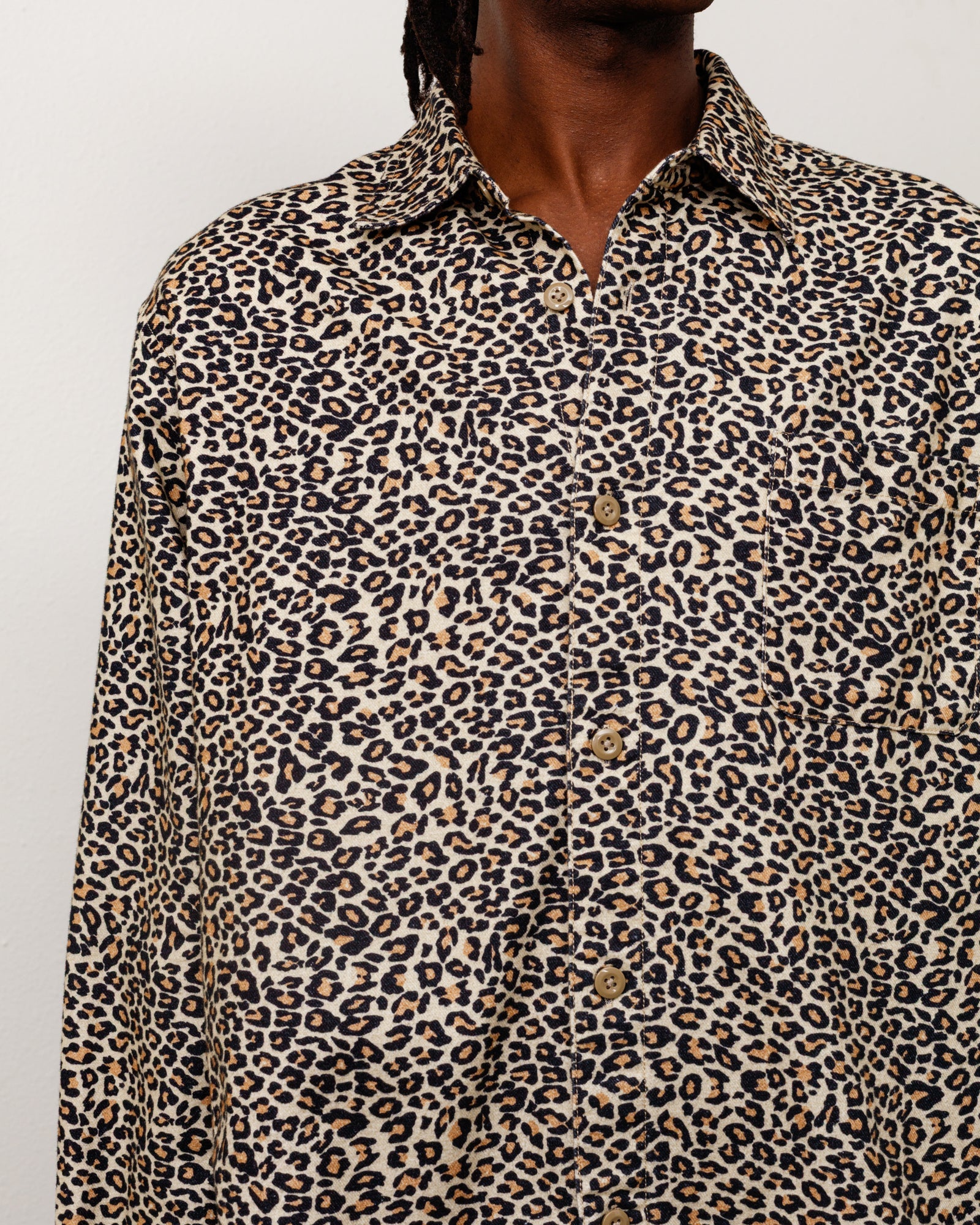 ANIMAL PRINT FLANNEL SHIRT