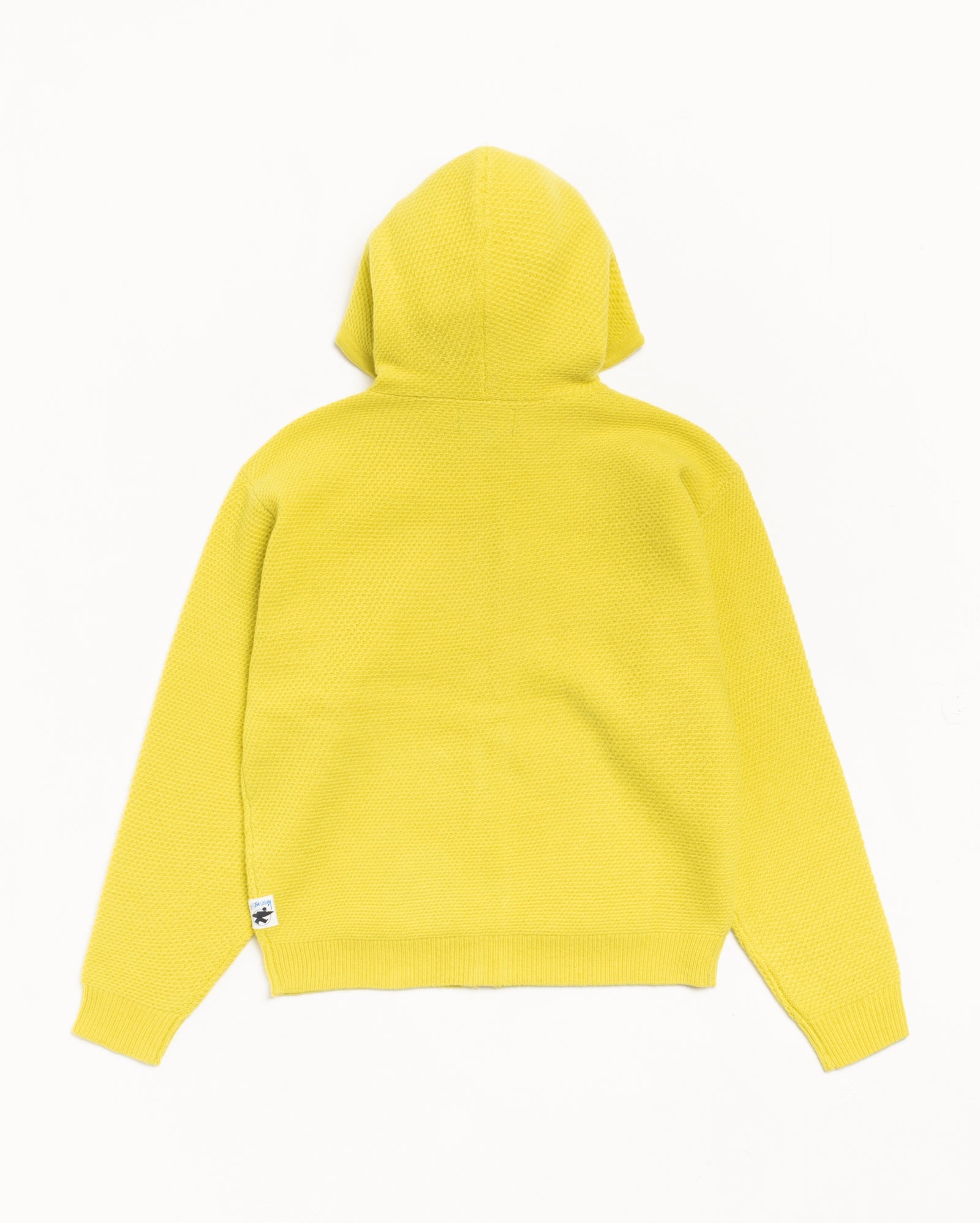 TEXTURED ZIP HOODED SWEATER